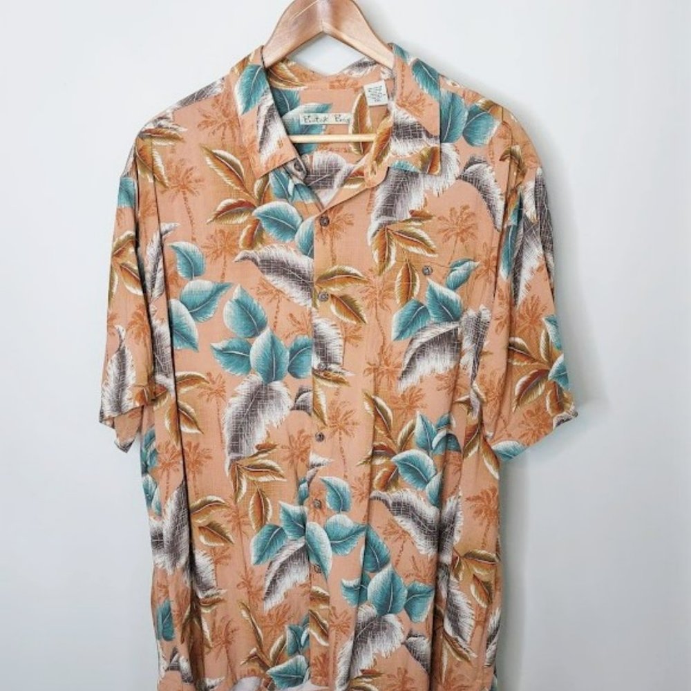 Batck Bay Tan button-down Hawaiian Shirt XXL